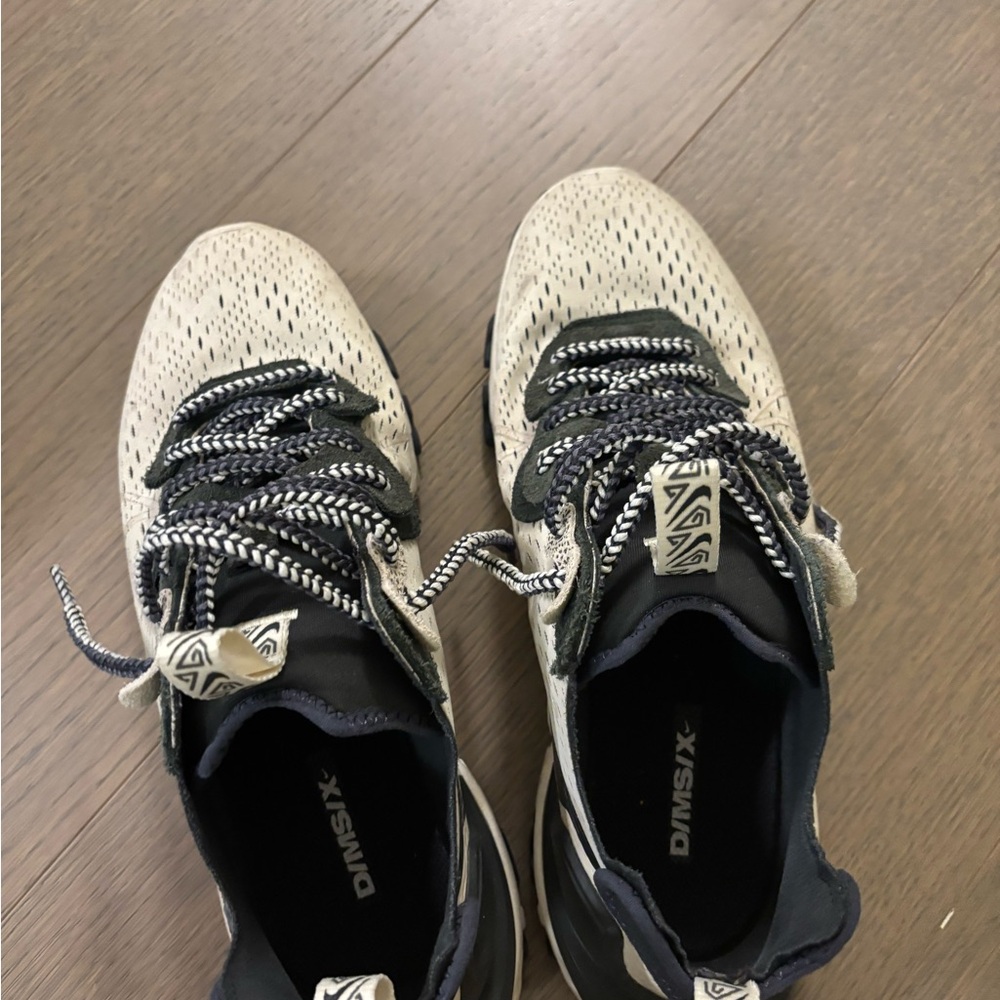 Men's Black and Cream Sneakers